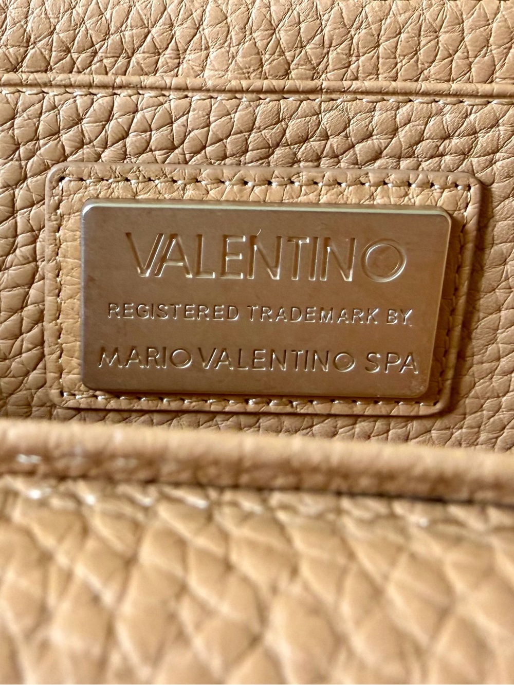 Valentino Tan Leather Chain Shoulder Bag - Picture 5 of 8